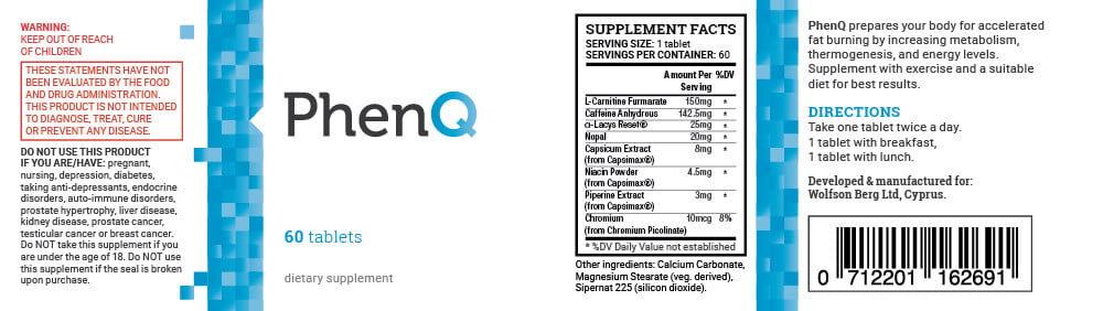 PhenQ Label